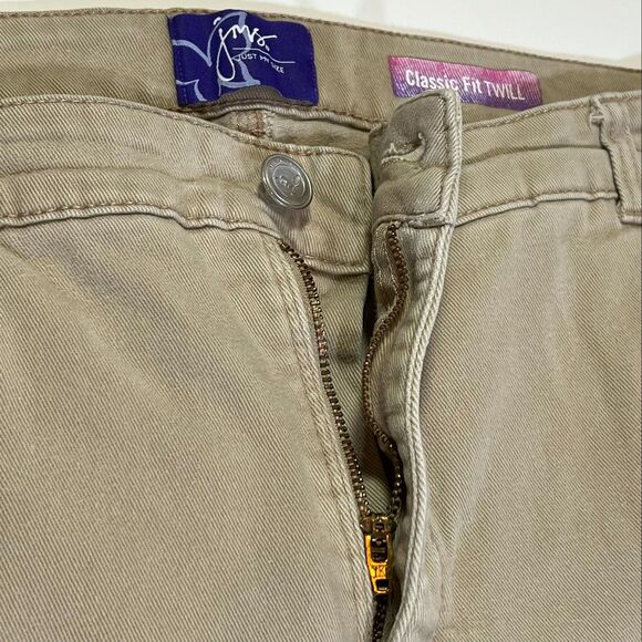 JMS Plus Size Straight Tan Jeans 24WS Stretch 27" Inseam - Picture 5 of 10